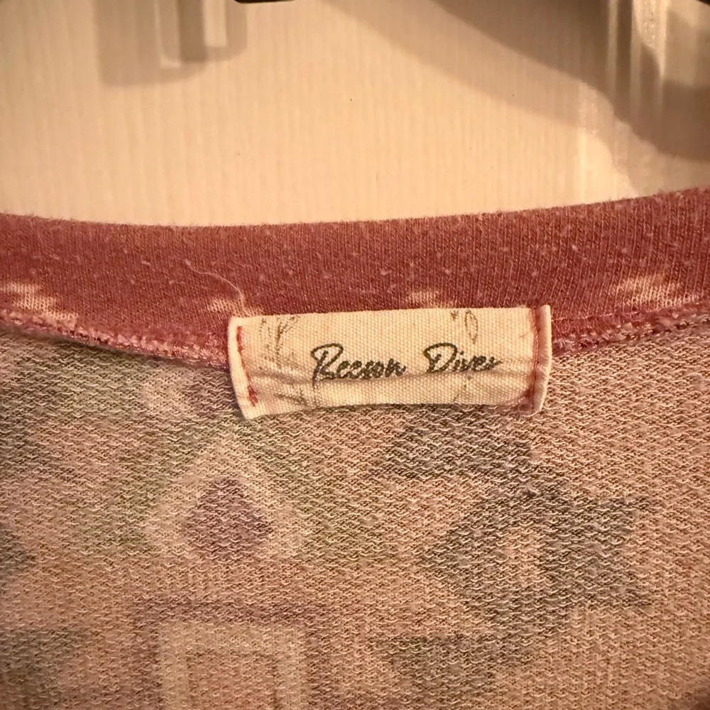 Beeson River Terracotta and Gray Patterned Long Sleeve Top - Picture 2 of 3